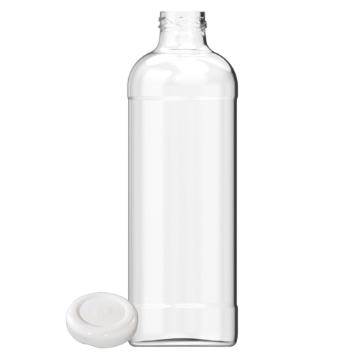 Botella vidrio de 1000Ccc limonada de 25 unidades con tapa