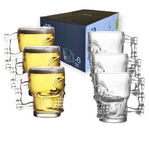 vaso shopero estilo calavera 6 unidades
