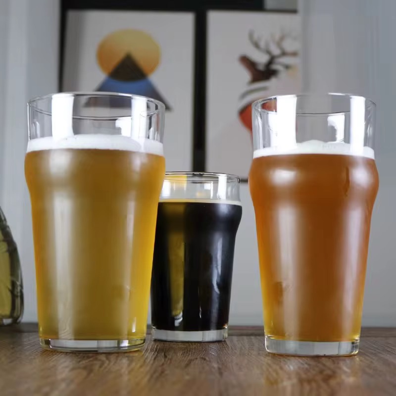 Set De 12 Vaso Vidrio premium Cerveza 500ml - Imagen 2