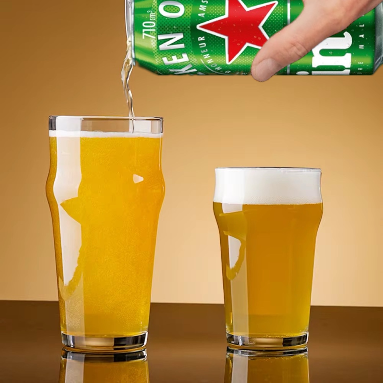 Set De 12 Vaso Vidrio premium Cerveza 500ml - Imagen 5