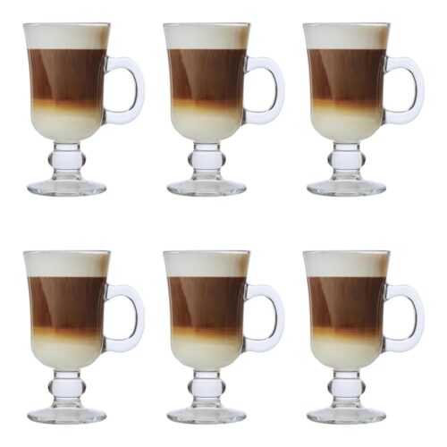 Set de 6 taza de vidrio para cafe express 125ml