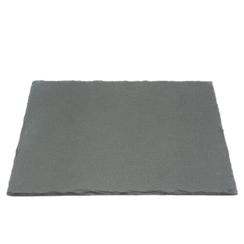 Plato llano pizarra cuadrado 25x25cm