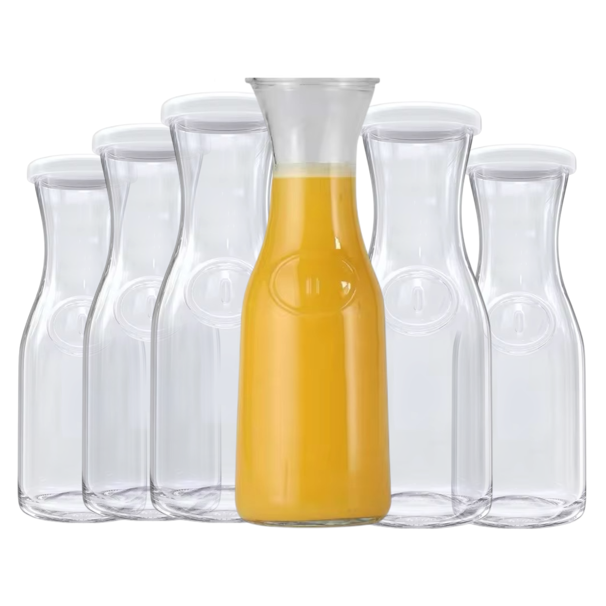 Jarra de vidrio 1 litro decanter con tapa