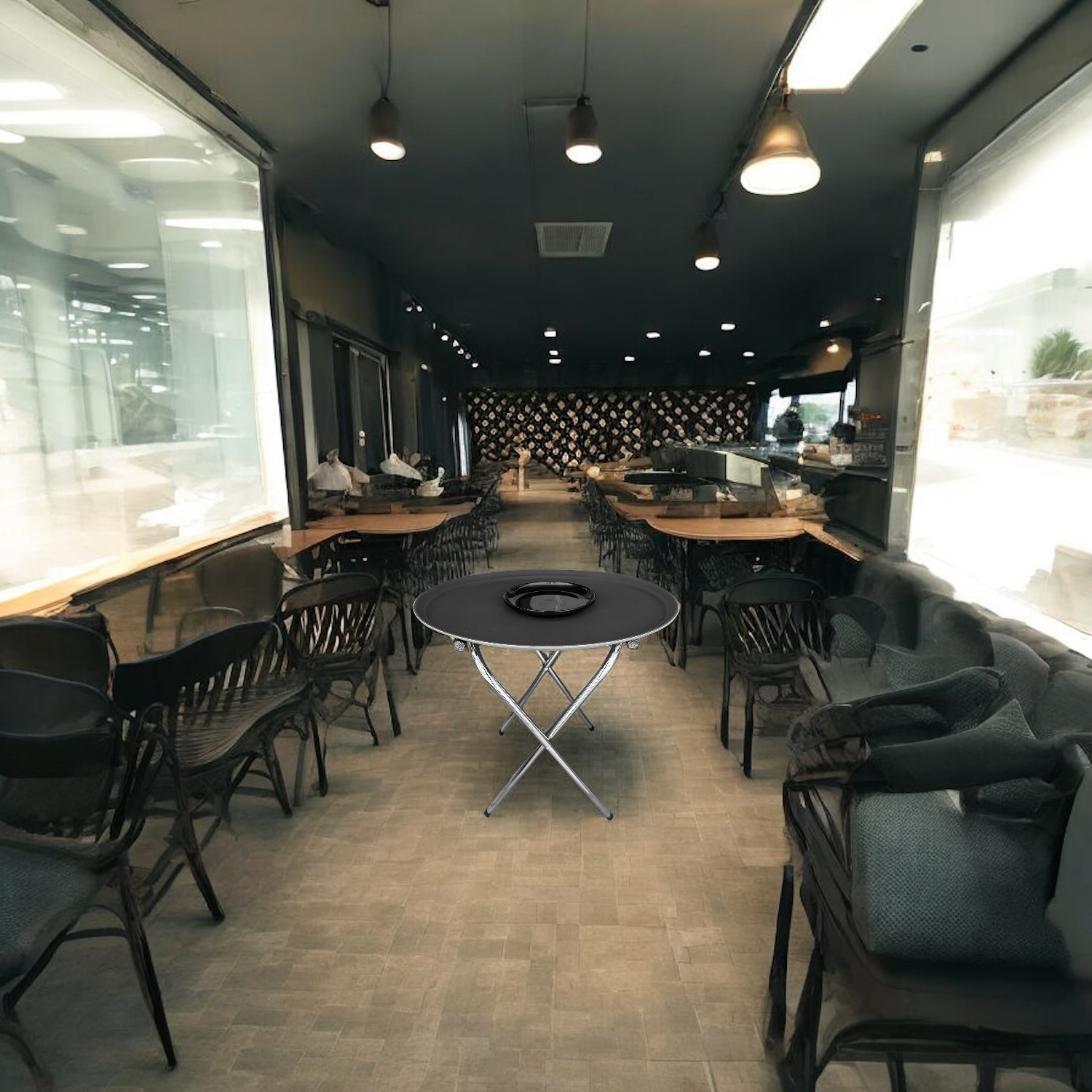 Atril para bandejas de restaurante 70cm - Imagen 4