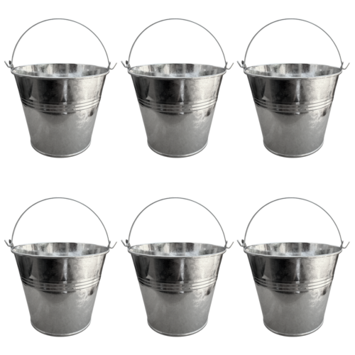 set de 6 Cubo Balde Papas Fritas Snacks Nuggets Cesta 1 Litro