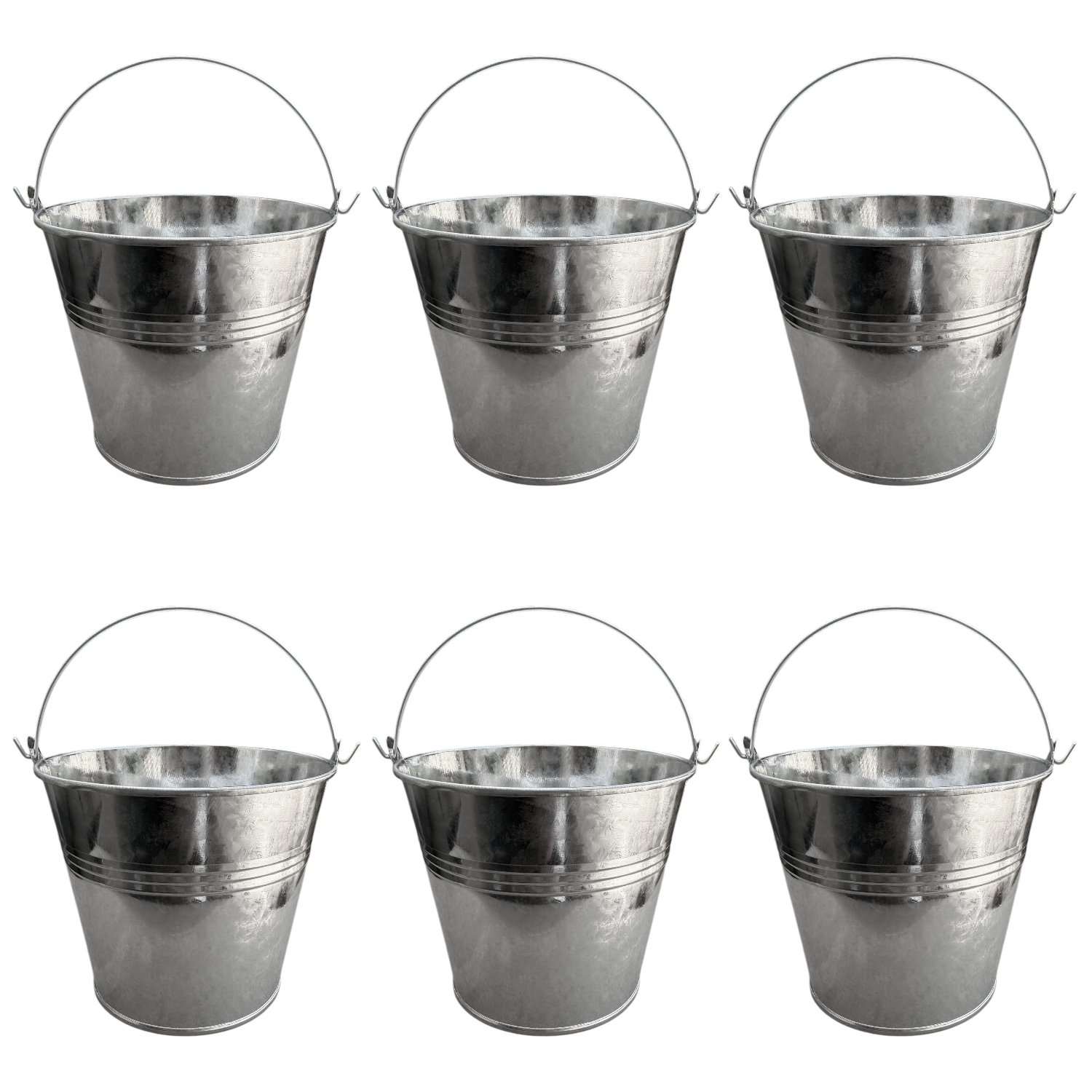 set de 6 Cubo Balde Papas Fritas Snacks Nuggets Cesta 1 Litro