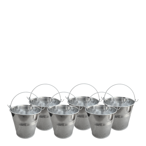 set de 6 Cubo Balde Papas Fritas Snacks Nuggets Cesta 1/2 Litro