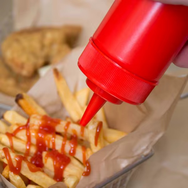 set de 6 Dispensador De Salsas, Cremas, Ketchup, Mayo De 1lt Rojo - Imagen 3