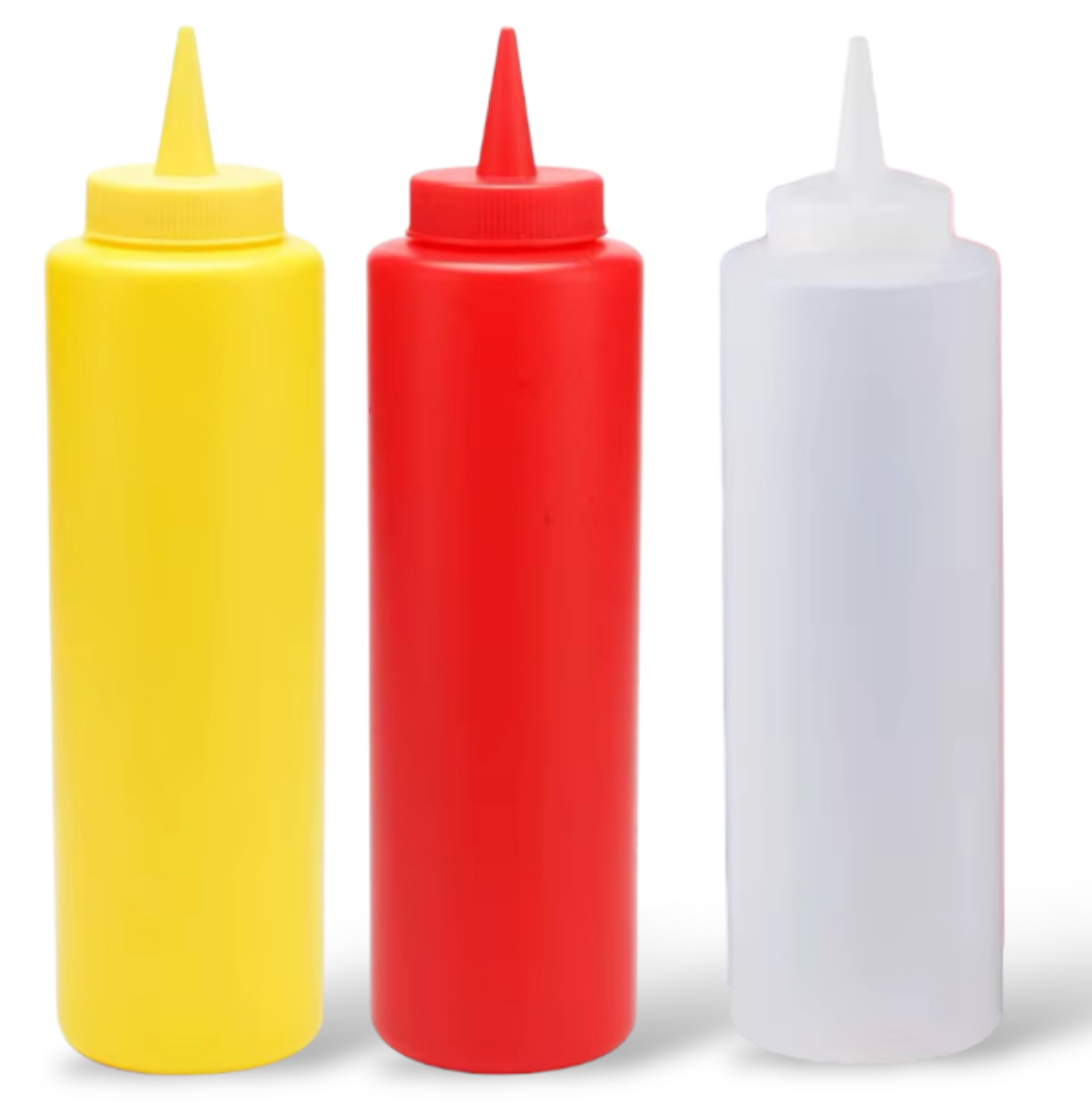 set de 6 Dispensador De Salsas, Cremas, Ketchup, Mayo De 1lt - Imagen 2