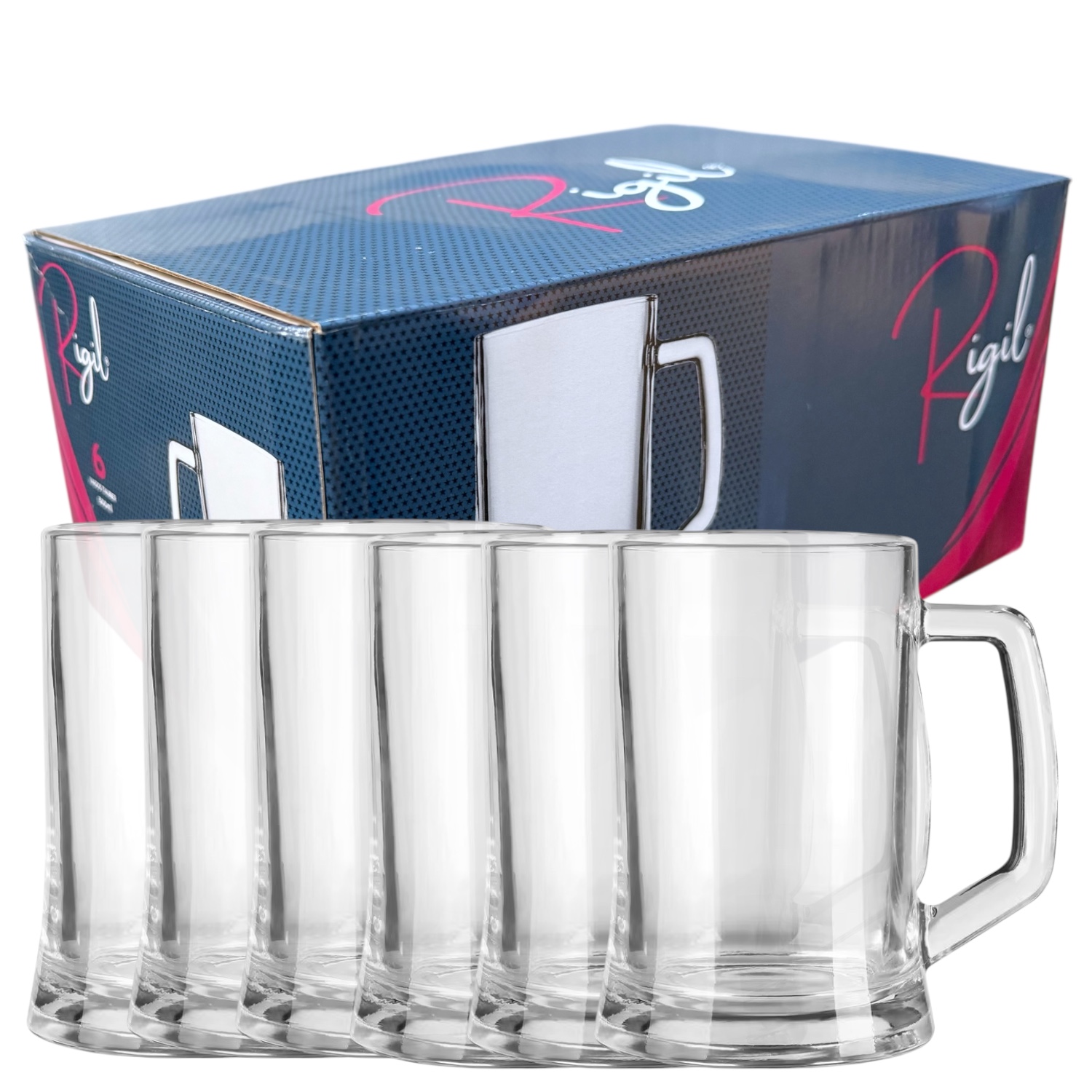 SET DE 6 VASO CERVEZA CHOPERO 500CC