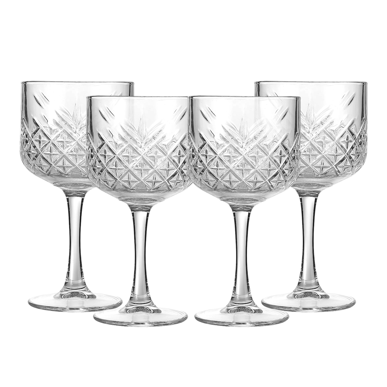 Set 4 copa vintage tallada gin tonic timales 500ml