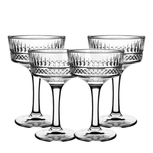 Set 4 copa vintage tallada margarita 260ml
